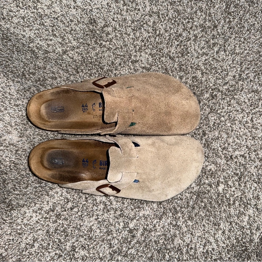 Birkenstock Tan Suede Slip-On Loafers